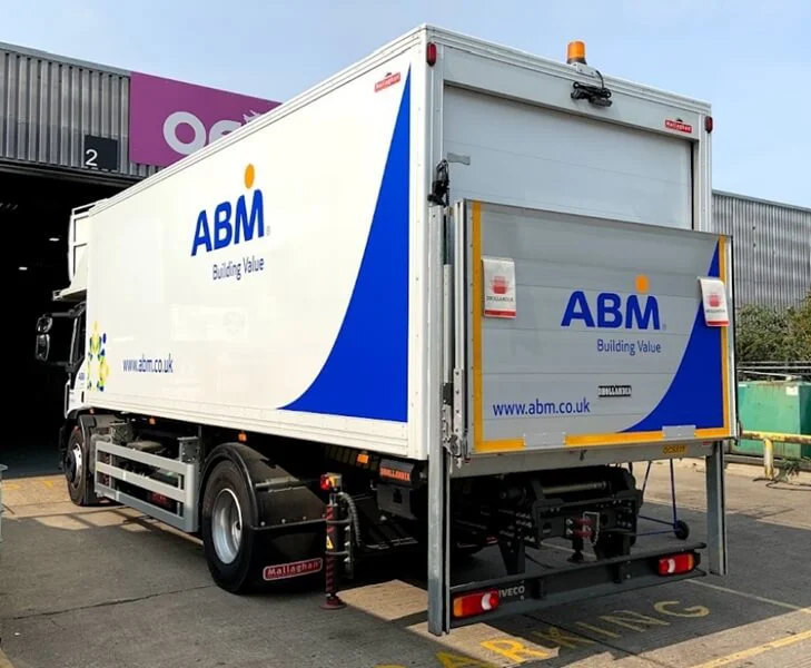 An image of the ABM box truck vehicle graphics.